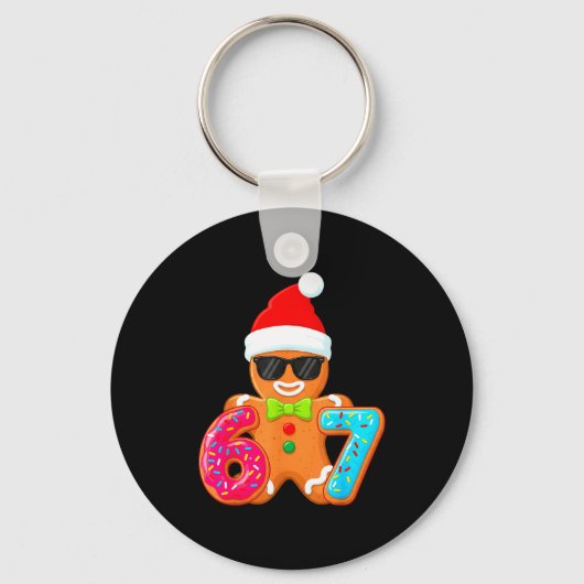 Porte-clés Funny Gingerbread Six Seven 67 Ice Cream Drip Chri (Recto)