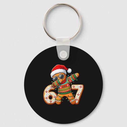 Porte-clés Funny Gingerbread Six Seven 67 Ice Cream Drip Chri (Recto)