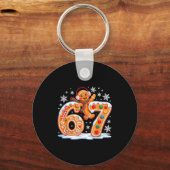 Porte-clés Funny Gingerbread Six Seven 67 Ice Cream Drip Chri (Recto)