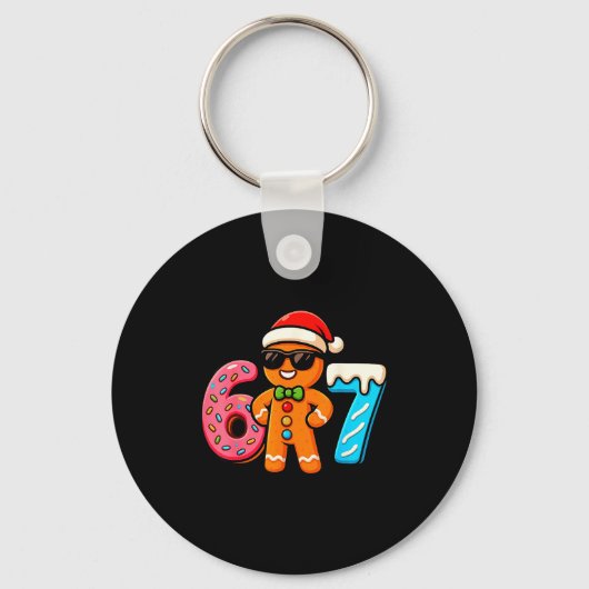 Porte-clés Funny Gingerbread Six Seven 67 Ice Cream Drip Chri (Recto)