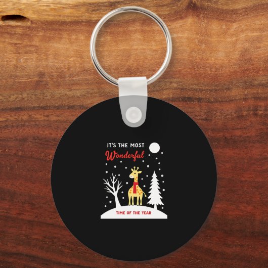 Porte-clés Funny Giraffe Design For Women Girls Safari Giraff (Recto)