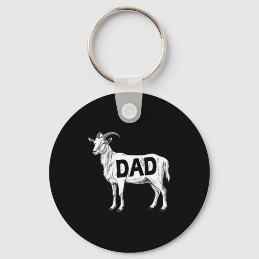 Porte-clés Funny Goat Gift Dad Sarcastic Graphic  (Recto)