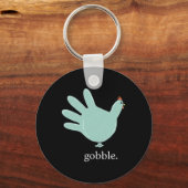 Porte-clés Funny Gobble Turkey Glove Medical Nures Thanksgivi (Recto)