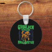 Porte-clés Funny Golden Retriever Zombie Halloween, Soky Ghou (Recto)
