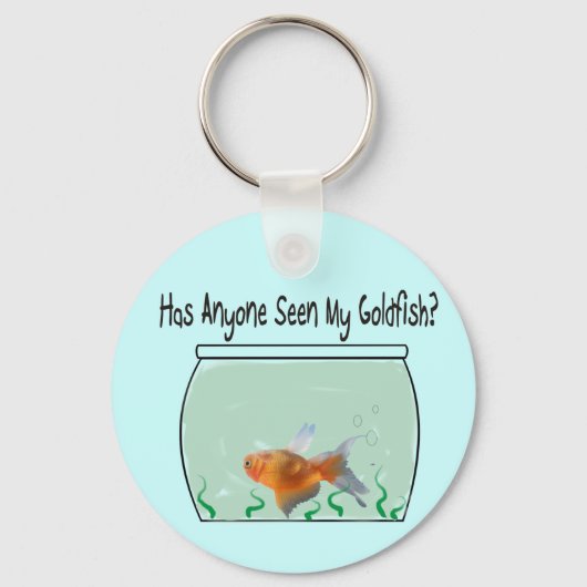 Porte-clés Funny Goldfish and Bowl (Recto)