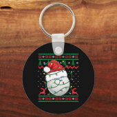 Porte-clés Funny Golf Ugly Christmas Sweater Womens Mens Golf (Recto)