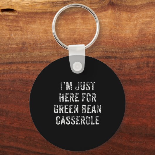 Porte-clés Funny Green Bean Cerole Thanksgiving Dinner Gift (Recto)