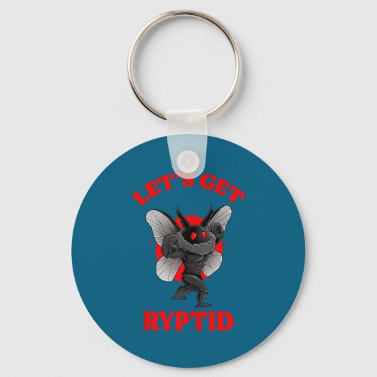 Porte-clés Funny Gym Mothman Shirt Cryptid Let's Get Ryptid G (Recto)