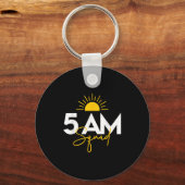 Porte-clés Funny Gym Workout Lovers Fitness Crew - 5 Am Squad (Recto)