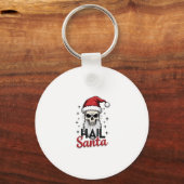 Porte-clés Funny Hail Santa Claus Skull Skeleton Antichrist C (Recto)