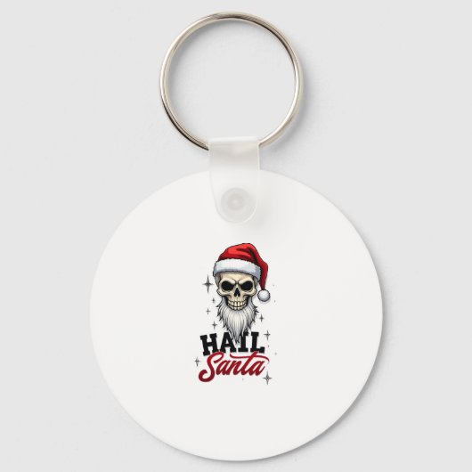 Porte-clés Funny Hail Santa Claus Skull Skeleton Antichrist C (Recto)