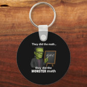 Porte-clés Funny Halloween Monster Math Pun, Humour enseignan (Recto)