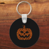 Porte-clés Funny Halloween Music Note Musician Jack O Lantern (Recto)