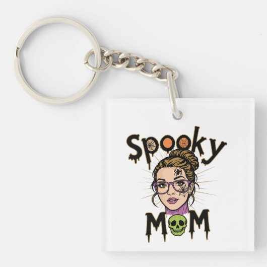Porte-clés Funny Halloween Spooky Mom Witch Mom (Devant)
