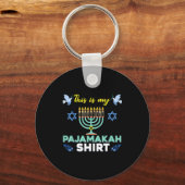 Porte-clés Funny Hanukkah Pajama Shirt This Is My Pajamakah G (Recto)