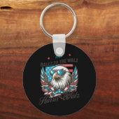 Porte-clés Funny Harris Walz 2024 Ballz À L'Élection De Walz (Recto)