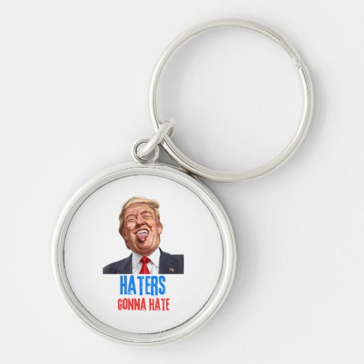 Porte-clés Funny Haters va détester les citations, drôle dire (Devant)