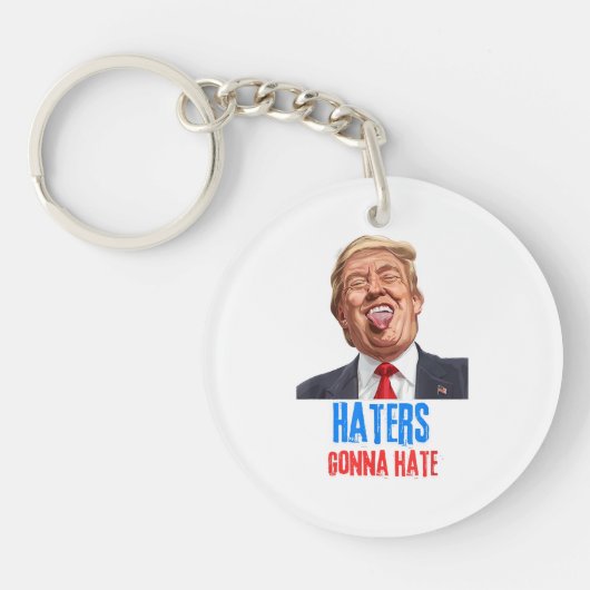 Porte-clés Funny Haters va détester les citations, drôle dire (Devant)