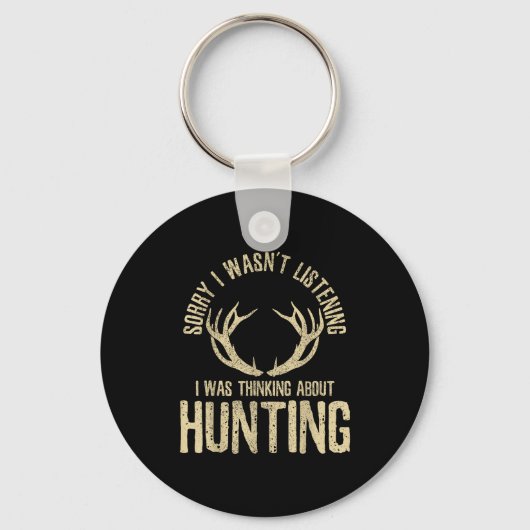 Porte-clés Funny Hunting Quote Saying Deer Venison Elk Hunter (Recto)