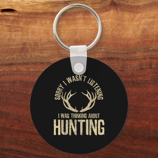 Porte-clés Funny Hunting Quote Saying Deer Venison Elk Hunter (Recto)