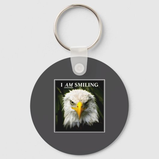 Porte-clés Funny I Am Smiling Mpy Eagle Photo  (Recto)