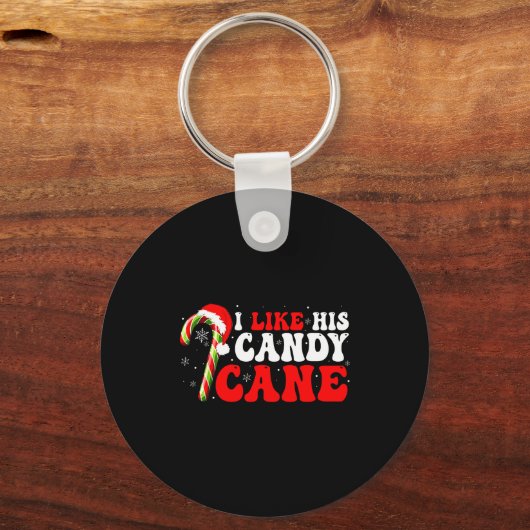 Porte-clés Funny I Like His Candy Cane Couples Matching Chris (Recto)