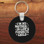 Porte-clés Funny I'm My Mother In Law's Favorite Child Christ (Recto)