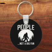 Porte-clés Funny Introvert Bigfoot People Not A Big Fan Dad J (Recto)