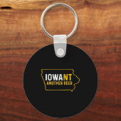 Porte-clés Funny Iowant Another Beer Iowa Beer Distressed  (Recto)