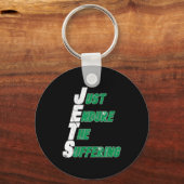 Porte-clés Funny Jets Just Endure The Suffering Football  (Recto)