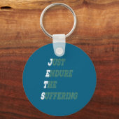 Porte-clés Funny Jets Just Endure The Suffering New York Foot (Recto)
