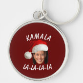 Porte-clés Funny Kamala Harris Face Santa Hat Noël (Devant)
