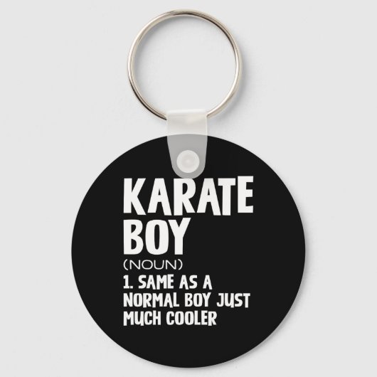 Porte-clés Funny Karate Boys Définition (Recto)