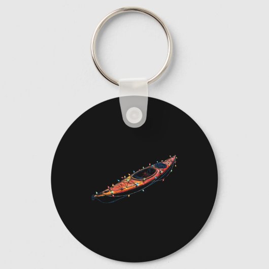 Porte-clés Funny Kayak Christmas Graphics Lights Lover Kayaki (Recto)