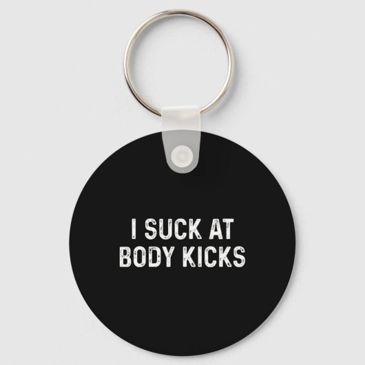 Porte-clés Funny Kickboxing Muay Thai Body Kicks  (Recto)