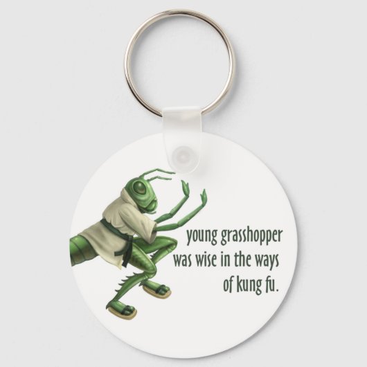 Porte-clés Funny Kung Fu Grasshopper (Recto)