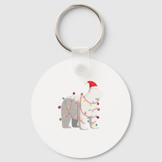 Porte-clés Funny Lar Bear Christmas Graphics Animal Lights Lo (Recto)