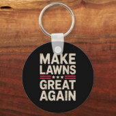 Porte-clés Funny Lawn Mower Art For Men Women Lawn Mowing Lan (Recto)