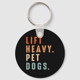 Porte-clés Funny Lift Heavy Pet Chiens de gym Fitness Poids L