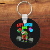 Porte-clés Funny Lift Laugh Die Gym Poids Bodybuilding (Recto)