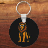 Porte-clés Funny Lion Sungles 67 Six Seven Meme  (Recto)