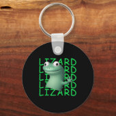 Porte-clés Funny Lizard Lizard Lizard Mème Viral Trending Pou (Recto)