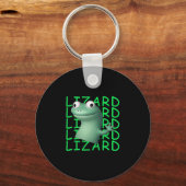 Porte-clés Funny Lizard Lizard Lizard Mème Viral Trending Pou (Recto)