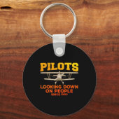 Porte-clés Funny Lot Design For Men Women Aviation Airplane L (Recto)