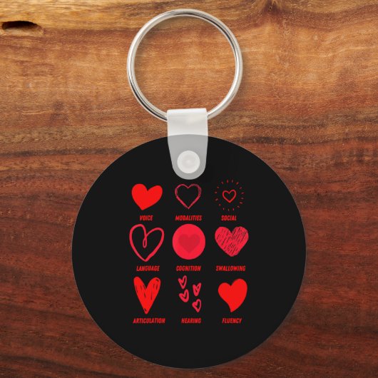 Porte-clés Funny Lsp Speech Language Pathologist Valentines (Recto)