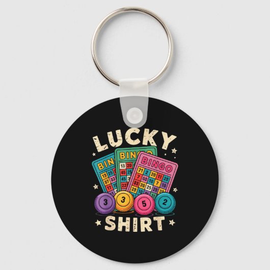 Porte-clés Funny Lucky Bingo Funny Gambling Bingo Player Men (Recto)