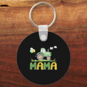 Porte-clés Funny Mama Birthday Boy Tractor Farm Truck Matchin (Recto)