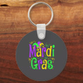 Porte-clés Funny Mardi Gras Parade Outfit Jester Hat Men Wome (Recto)