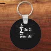 Porte-clés Funny Math Geek 16e anniversaire 16 ans (Recto)