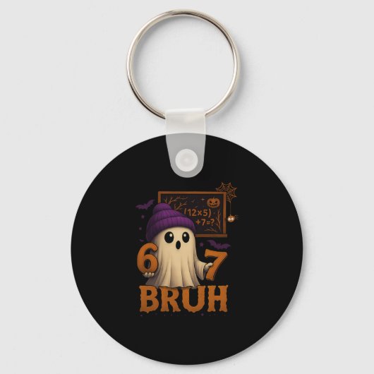 Porte-clés Funny Math Ghost 67 Bruh Halloween Meme Teacher Eq (Recto)